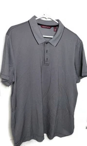 AXIST Gray Black DOTS Men's Polo Shirt XL - Picture 1 of 4
