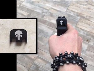 Cover Ornement decoration culasse punisher glock 17 19 34 .. tete de mort skull - Imagen 1 de 1