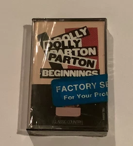 COUNTRY DOLLY PARTON BEGINNINGS BRAND NEW FACTORY SEALED CASSETTE TAPE - Picture 1 of 2