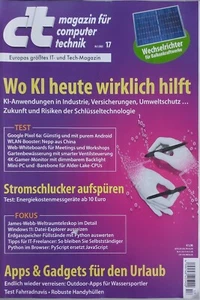c´t - CT Magazin für Computer Technik - 17 2022 - Bild 1 von 1