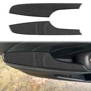For Infiniti Q50 14-20 Real Carbon Fiber Interior Door Armrest Box Panel Cover - Bild 1 von 15