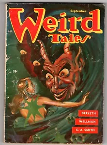 WEIRD TALES Septiembre 1953 August Derleth SMITH Wellman FINLAY Digest PULP - Imagen 1 de 2