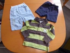Babyset aus Pullover und Hosen / Gr. 62-74 / Baumwolle / blau und grün / H&M - Bild 1 von 4