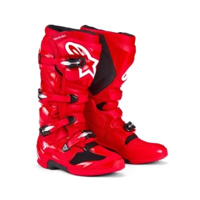 Botas ALPINESTARS Tech 7 Off-Road Motocross Motocicleta Dirt Bike Botas MX - Rojo Foto 1 de 4