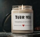 Thank you for Keeping up with my Kid, Funny Candle Teacher Gift, Scented Soy 9oz