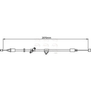 Cable de freno APEC (CAB1158) pieza de ingeniería de precisión calidad OE - Imagen 1 de 2