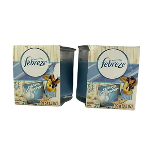Lot 2 Febreze Wave Crasher Candles 3.5 oz each Discontinued Scent - Picture 1 of 4