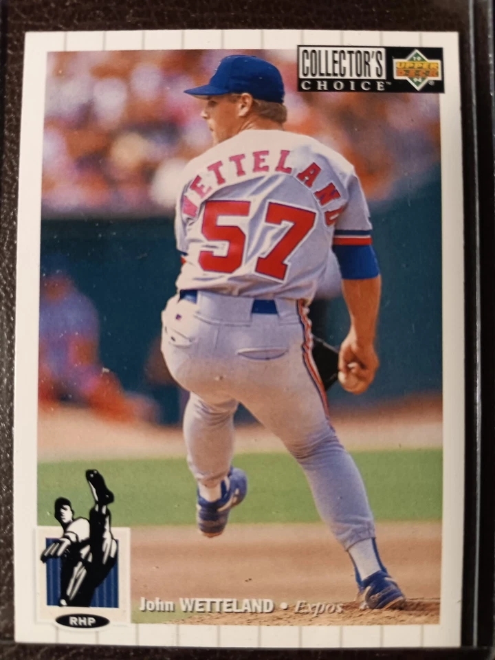 JOHN WETTELAND EXPOS 1994 UPPER DECK COLLECTOR'S CHOICE BASEBALL #410 - Image 1 of 1