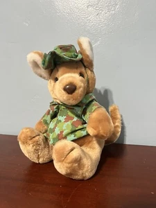 VTG Dakin 1987 Duke Willaby Way Outback Camouflage Kangaroo Stuffed Plush 9” - Picture 1 of 12
