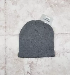 Gorro básico para adultos sombrero gris Mission Ridge tejido ajustado liso tobogán OS - Imagen 1 de 6