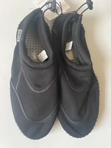 Norty Men's Water Shoes Pool Shoes Beach Slip On (Sizes 9 - 13 ) Black - Picture 1 of 6
