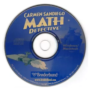 Carmen Sandiego Math Detective (Age 8-14) (CD, 1998) Win/Mac - NEW CD in SLEEVE - Picture 1 of 3