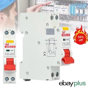 30mA FI/LS-Schalter Leitungsschutzschalter Fi-Schalter Kombination RCBO 10-25A - Bild 1 von 22