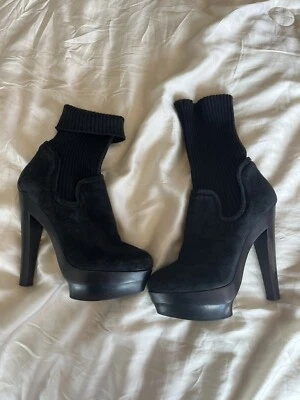 Botín Le Silla de gamuza y madera tejido 38 Foto 1 de 4