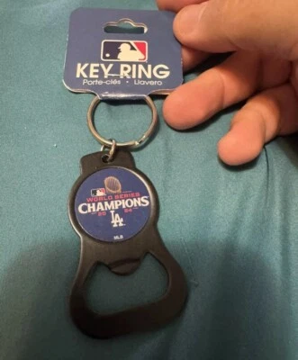 Los Angeles Dodgers 2024 World Series Champions Bottle Ring/  Keychain MLB - Image 1 of 2