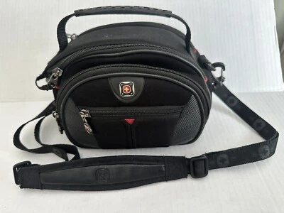 Swiss Gear Wenger The Sherpa Bolsa Pequena Acolchoada Preta para Câmera com Alça - Boa! - Imagem 1 de 4