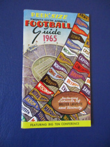 1965 - BIG 10 - Peek Size Football Guide ~ University of Michigan & Vicinity