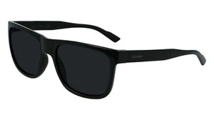 Nuevas gafas de sol Calvin Klein CK-21531S 002 negras mate con lentes azules - Imagen 1 de 5