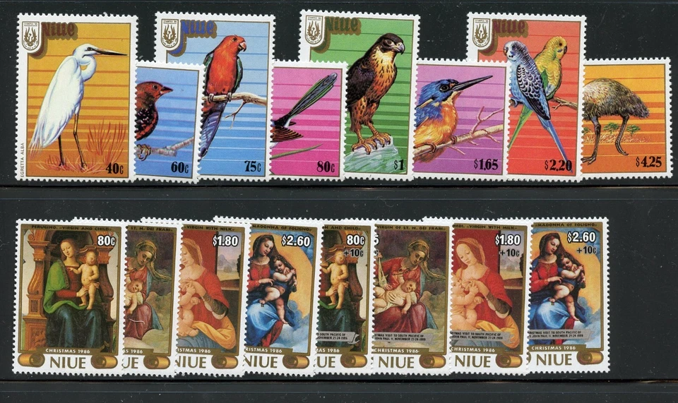 KMC4076-Niue #522-9, 530-3 & B56-9 (N710) (2) complete sets, MNH, VF, CV$59.05 - Image 1 of 1