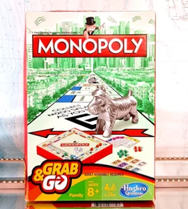 Monopoly Grab and Go Travel Edition NEVER PLAYED Board Game Hasbro Gaming - Picture 1 of 3