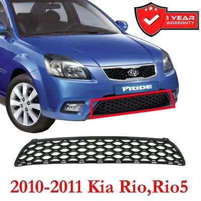Kia Rio Rio5 2010-2011 Front Bumper Grille Matte Black Plastic KI1036116 Foto 1 de 4