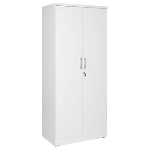 Better Home Products Harmony Wood Two Door Armoire Wardrobe Cabinet in White - Picture 1 of 1