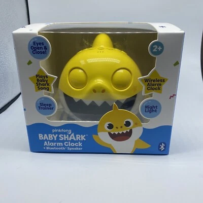 NEW Nickelodeon Pinkfong Baby Shark Alarm Clock Bluetooth Speaker Sound Machine - Image 1 of 4