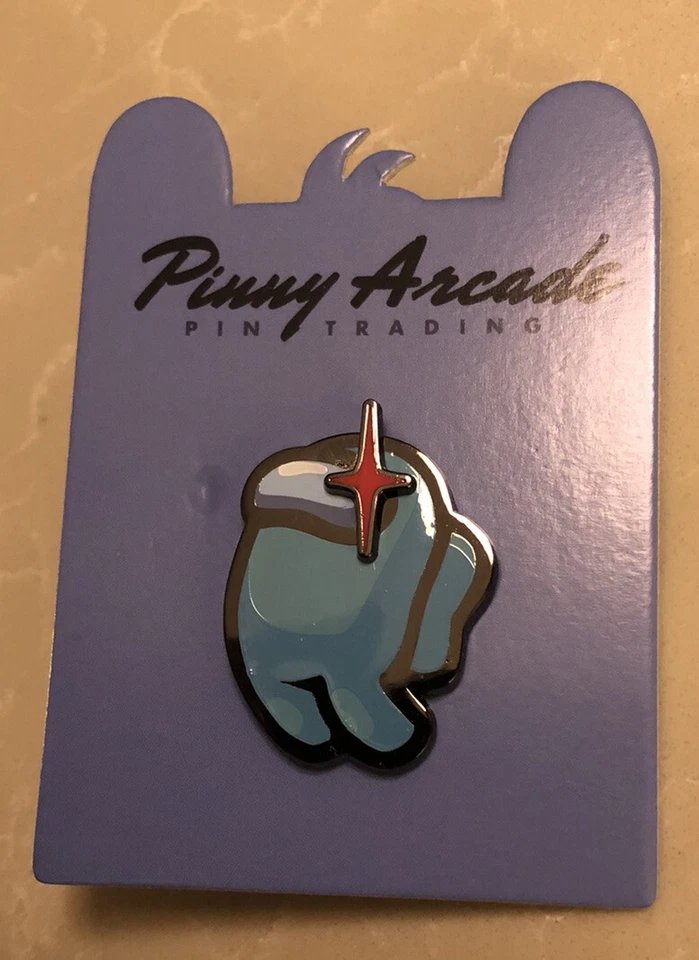 PAX West 2023 Pinny Arcade Among Us Cyan Imposter Innersloth Pin - Image 1 of 1