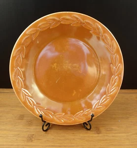 1 Vintage Fire King Pfirsich Glanz Lorbeerblatt Teller 9 Zoll - Bild 1 von 7