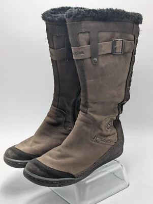 Botas para mujer Cushe Manuka talla 9 gris oscuro cuero imitación piel cremallera hasta la rodilla IMPERMEABLES Foto 1 de 4