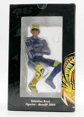 MINICHAMPS 1/12 FIGURINE DE VALENTINO ROSSI 2004 EN POSITION DEPART AVEC LUNETTE - Photo 1/4