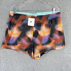 Fabletics Breathe Mid-Rise Run Shorts Size XL Meltdown Crystal Wave Reflective - Picture 1 of 8