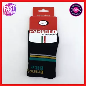 Parentini Socks - Cycling Accessories Black, Blue And Gold - Branch Out Tour     - Picture 1 of 3