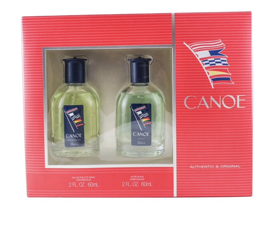 Dana 独木舟男士套装:淡香水喷雾 2 盎司 + 剃须后喷雾 2 盎司罕见 — 第 1/1 张图片