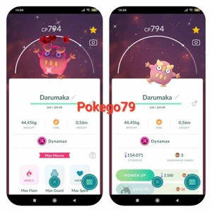 Pokémon Go - Shiny Dynamax Rumaka (Comercio 20k polvo de estrellas o P.T.C 80k polvo de estrellas) - Imagen 1 de 1