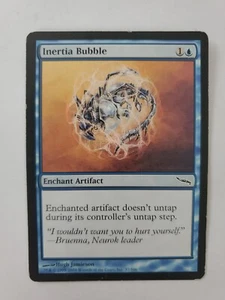 MTG Magic The Gathering Card Inertia Bubble Enchant Artifact Blue Mirrodin 2003 - Picture 1 of 2