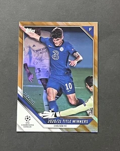 2021-22 Topps UEFA #81 Christian Pulisic Title Winners Highlights Orange /25 - Bild 1 von 10