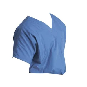 Scrub Zone Scrub Shirt,3XL,Ceil Blue,4.25 oz. 71221 Scrub Zone 71221 3XL - Picture 1 of 1