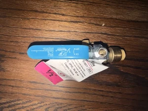 Sharkbite 1/2" ball valve with drop ear COLD - Picture 1 of 6