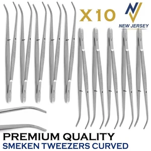 Semkin Verband Gewebe Pinzette gebogen Mundhöhlenentfernung chirurgische Pinzette - Bild 1 von 6