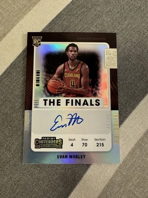2021-22 Contenders Evan Mobley RC AUTO FINALS TICKET 49/49 SP Cavaliers - Image 1 of 3