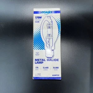 SATCO HyGrade Metal Halide Lamp Bulb 175W S5829 HID Mogul Base ED28 Clear NEW - Picture 1 of 3