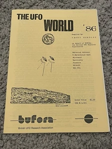 THE UFO WORLD ‘86 1986 BUFORA Magazine British UFO Research Association - Picture 1 of 8