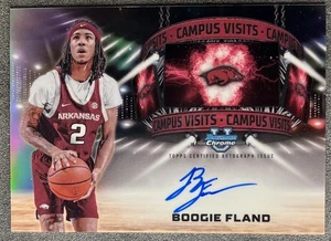 Boogie Fland 2024-25 Bowman Chrome Campus Visits On Card Auto RC ARK Florida - Picture 1 of 2