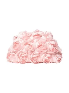 Light Pink 3D Flower Clutch – Women's Floral Evening Bag for Party & Prom - Picture 1 of 7