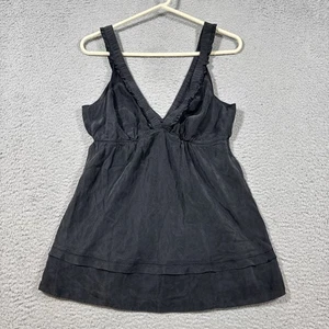 Camiseta sin mangas Babydoll 100 % seda vintage años 90 Y2K Gap para mujer talla 8 cami festival romántico - Imagen 1 de 13