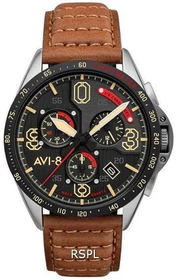 AVI-8 P-51 Mustang Blakeslee Chronograph Bronze Oak Quartz AV-4077-02 Mens Watch - Image 1 of 4