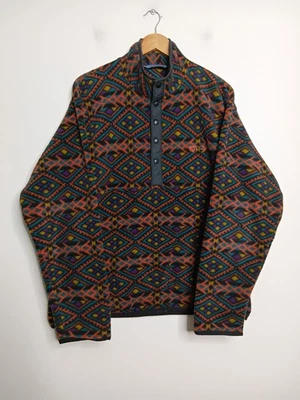 Vintage North Cape 1/4 Zip Fleece Mens XL Extra Large Geometric Aztec 90s 80s - Image 1 of 4