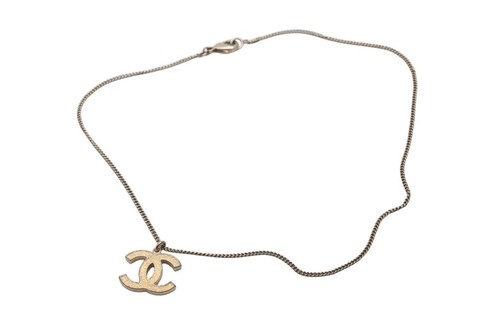 CHANEL Collana Coco Mark Accessori Oro Glitter 07A Inciso Gp Usato896