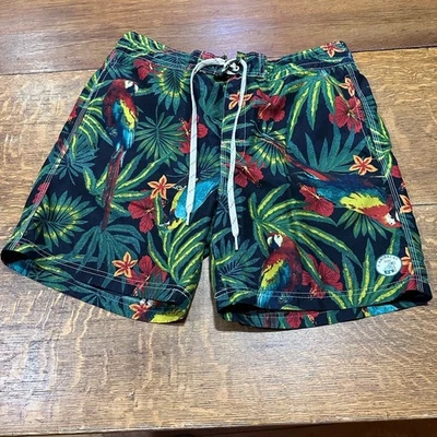 Caribbean Joe men's swim trunks sz large vacation tropical - Image 1 of 4